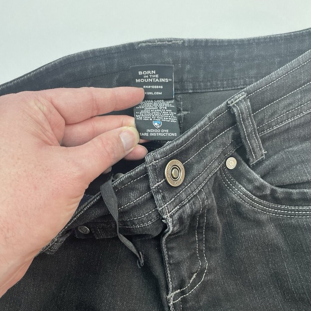 KUHL Legendary Pants Womens 2s Jeans Black 28x30 Slim - Picture 13 of 16